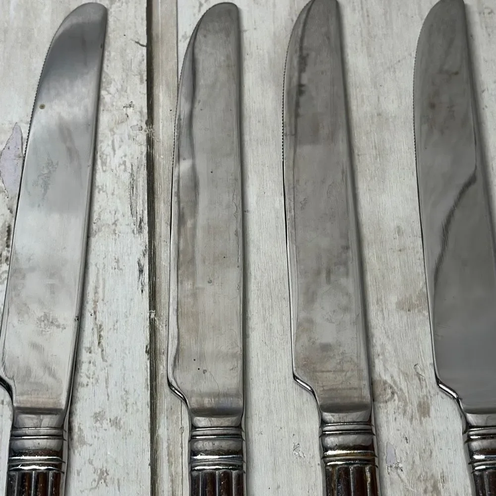 4 Reed & Barton CRESCENDO II‎ Dinner Knives 9 3/4”